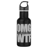 OMG alias WTF Edelstahlflasche (Vorderseite)