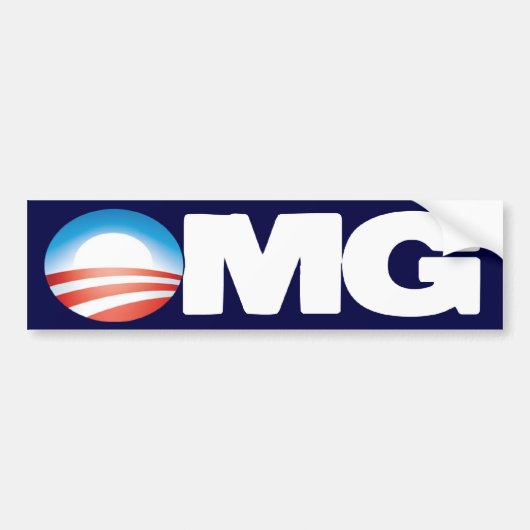 OMG AntiObama Autoaufkleber (Vorne)