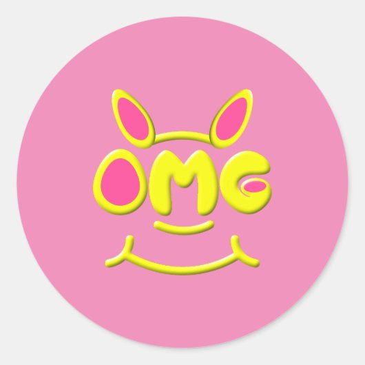 OMG-Aufkleber Runder Aufkleber (Vorderseite)