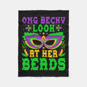 Omg Becky schau dir ihre Perlen an Louisiana Parad Fleecedecke