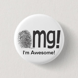 omg bin ich fantastischer Fngerprint Text Button
