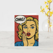 OMG Birthday Card Karte (Gelbe Blume)