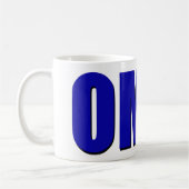 OMG! blau Kaffeetasse (Links)