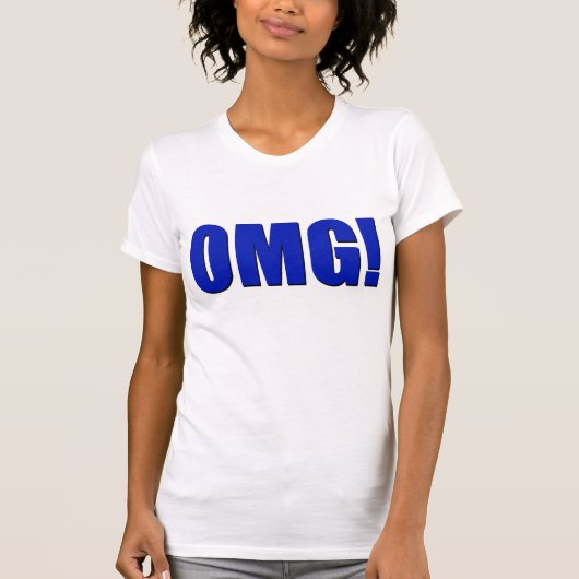 OMG! blau T-Shirt (Vorderseite)