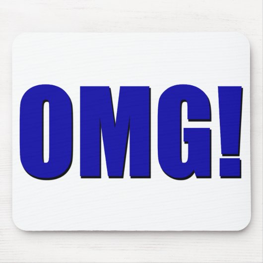 OMG! blaues Mousepad (Vorne)
