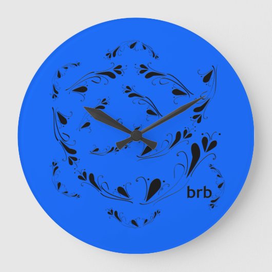 OMG! brb Große Wanduhr (Vorderseite)