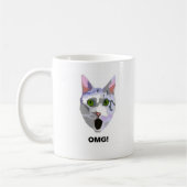 OMG! CAT 'was hat er gesehen? ' Kaffeetasse (Links)