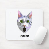 OMG! CAT 'was hat er gesehen? ' Mousepad (Mit Mouse)