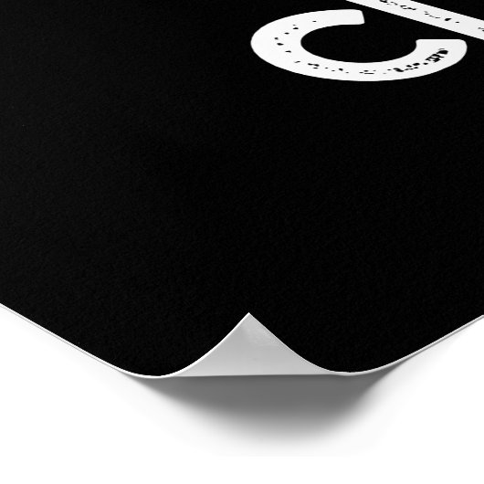 OMG Citrous Funny Fruit Citrus Pun Dark BG Poster (Ecke)