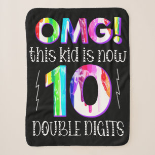 OMG! Dieses Kind ist jetzt 10 Doppelziffern Paint Sherpadecke