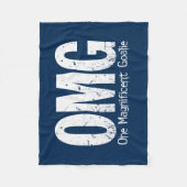 OMG: Ein ausgezeichneter Tormann (Fußball) Fleecedecke (Vorderseite)