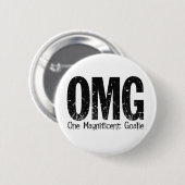 OMG: Ein ausgezeichneter Tormann (Hockey) Button (Vorne & Hinten)