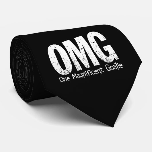OMG: Ein ausgezeichneter Tormann (Hockey) Krawatte (Gerollt)