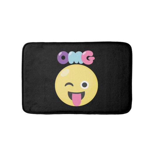 OMG Emoji Badematte (Vorderseite)