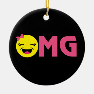 OMG Emoji Süsse Keramik Ornament