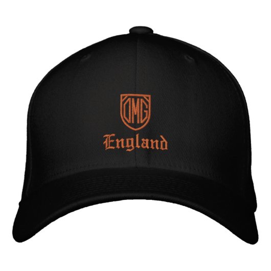 OMG England & Britische Mode / Englische Patrioten Bestickte Baseballkappe (Vorderseite)