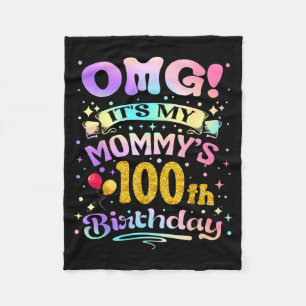 Omg Es Ist Der 100. Geburtstag Meiner Mutter Glück Fleecedecke