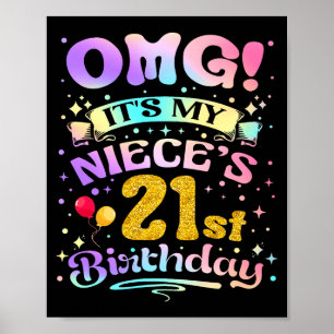 Omg Es Ist Der 21. Geburtstag Meiner Nichte Herzli Poster