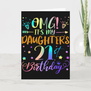 Omg Es Ist Der 21. Geburtstag Meiner Tochter Süße Karte