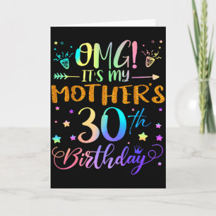 Omg Es Ist Der 30. Geburtstag Meiner Mutter Süße 3 Karte