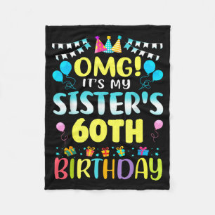 Omg Es ist der 60. Geburtstag meiner Schwester Süß Fleecedecke
