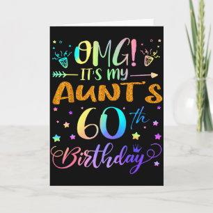 Omg Es Ist Der 60. Geburtstag Meiner Tante Süße 60 Karte
