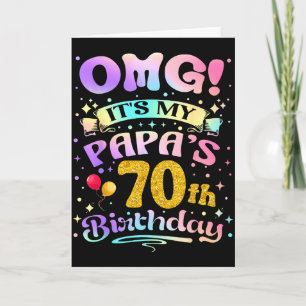 Omg Es Ist Der 70. Geburtstag Meines Papas Alles G Karte