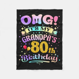 Omg Es Ist Der 80. Geburtstag Meines Opas Alles Gu Fleecedecke