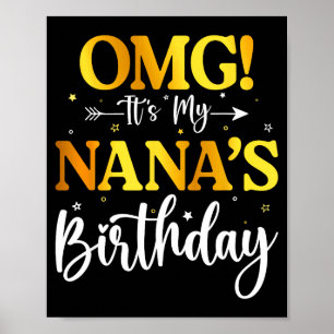 Omg es ist der Geburtstag meiner Oma Lustiges Happ Poster