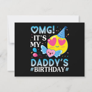 OMG Es ist der Geburtstag meines Daddys Glücklich  Save The Date