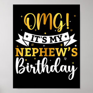 Omg Es Ist Der Geburtstag Meines Neffen Alles Gute Poster