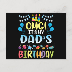 OMG, es ist der Geburtstag meines Vaters glücklich Begleitkarte