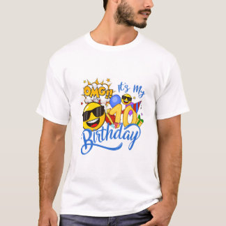 OMG Es ist mein 10. Geburtstag Junge T-Shirt