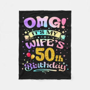 Omg Es Ist Mein 50. Geburtstag Alles Gute Zum 50. Fleecedecke