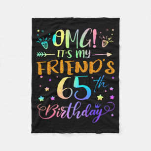 Omg Es Ist Mein 65. Geburtstag Süße 65 Jahre Alt Fleecedecke