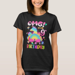 Omg es ist mein 9. Geburtstag Mädchen Fidget 9 Jah T-Shirt