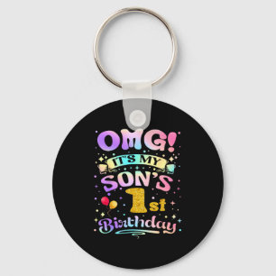 Omg Es Ist Mein Erster Geburtstag Mein Sohn Wird 1 Schlüsselanhänger