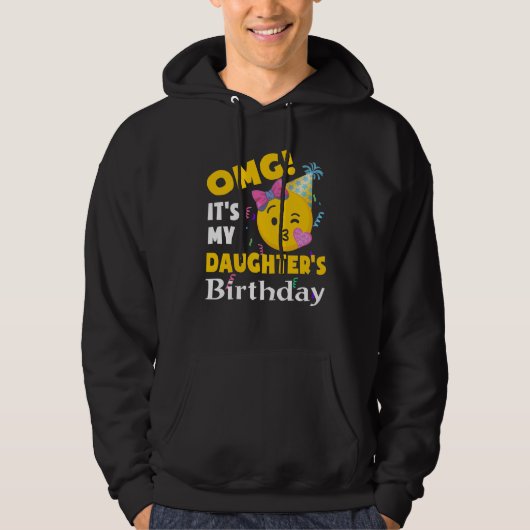 OMG Es ist mein Geburtstag Emoji Geburtstag Hoodie (Vorderseite)