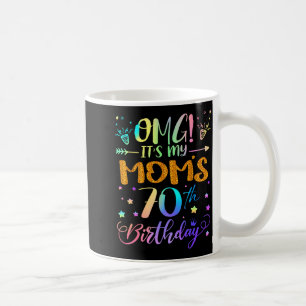 Omg Es Ist Mein Moms 70. Geburtstag Süße 70 Jahre Kaffeetasse