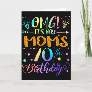 Omg Es Ist Mein Moms 70. Geburtstag Süße 70 Jahre  Karte
