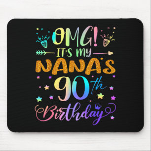 Omg Es Ist Mein Nanas 90. Geburtstag Süße 90 Jahre Mousepad