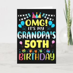 Omg Es Ist Mein Opa 50 Geburtstag Süße 50 Jahre A Karte
