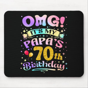 Omg Es Ist Mein Papas 70. Geburtstag Glücklicher 7 Mousepad