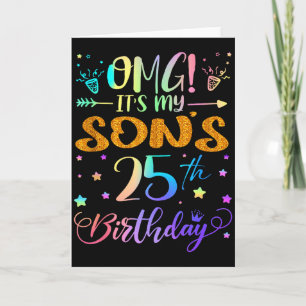 Omg Es Ist Mein Sohn 25. Geburtstag Süße 25 Jahre Karte