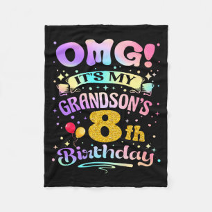 Omg Es Ist Meines Enkelsohns 8. Geburtstag Glückli Fleecedecke