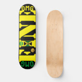 OMG FINE (JAMAICA) 8 1/4" Skateboard Deck (Vorderseite)