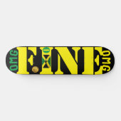OMG FINE (JAMAICA) 8 1/4" Skateboard Deck (Horizontal)
