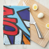OMG Fun Retro Comic Pop Art Geschirrtuch (Viertel Falte)