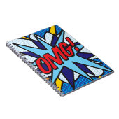 OMG Fun Retro Comic Pop Art Notizblock (Rechte Seite)