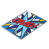 OMG Fun Retro Comic Pop Art Notizblock (Linke Seite)